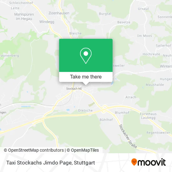 Карта Taxi Stockachs Jimdo Page
