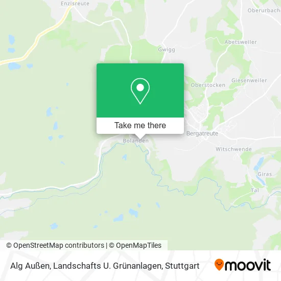 Карта Alg Außen, Landschafts U. Grünanlagen