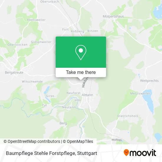 Карта Baumpflege Stehle Forstpflege