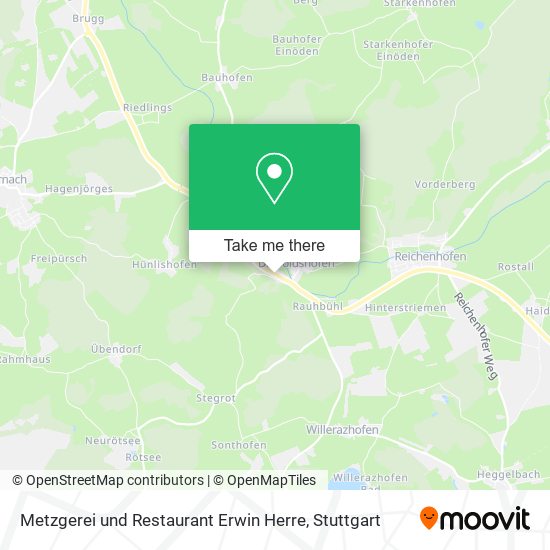 Карта Metzgerei und Restaurant Erwin Herre
