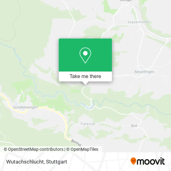 Карта Wutachschlucht