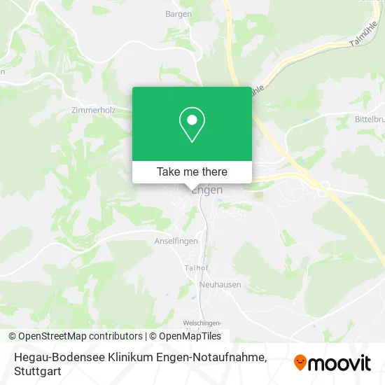 Карта Hegau-Bodensee Klinikum Engen-Notaufnahme