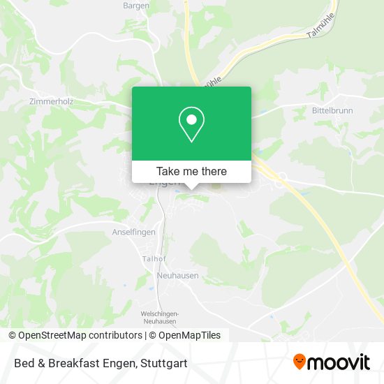 Bed & Breakfast Engen map