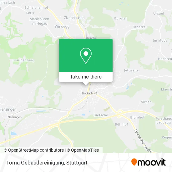 Карта Toma Gebäudereinigung