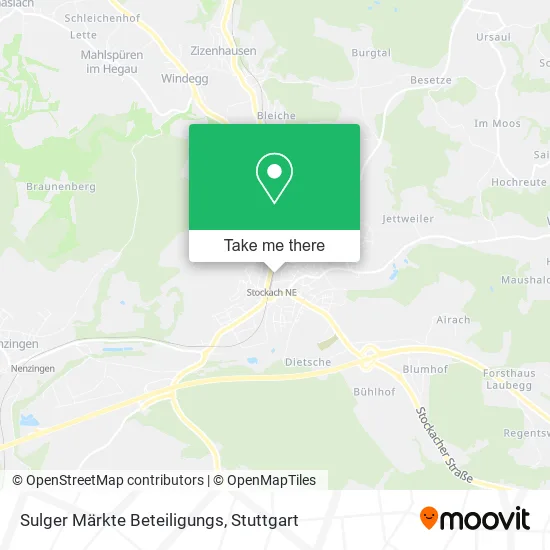 Карта Sulger Märkte Beteiligungs