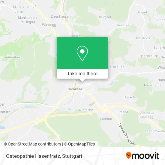 Карта Osteopathie Hasenfratz