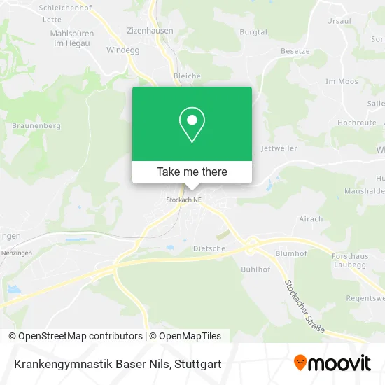 Карта Krankengymnastik Baser Nils