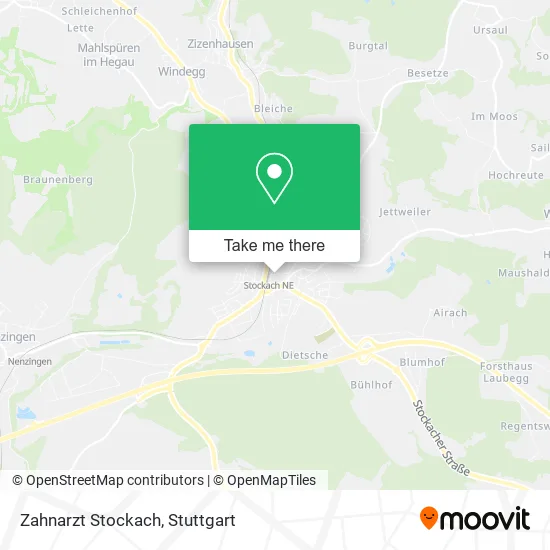 Карта Zahnarzt Stockach