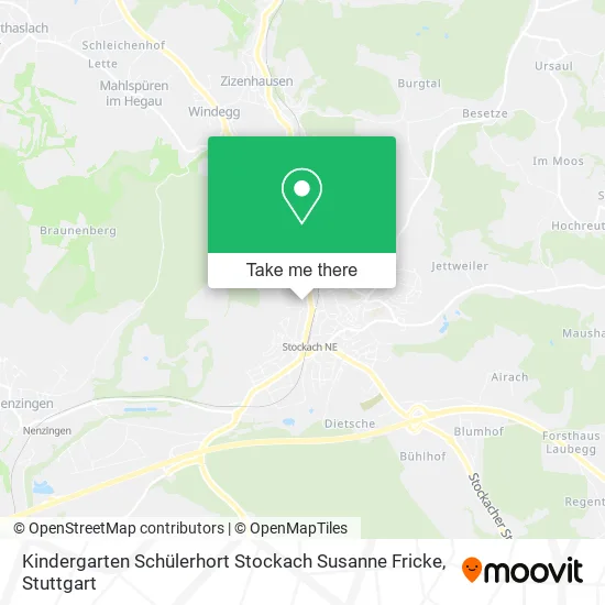 Kindergarten Schülerhort Stockach Susanne Fricke map