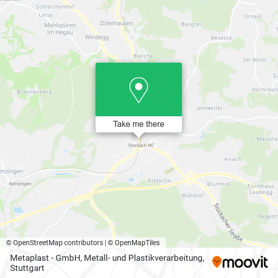 Карта Metaplast - GmbH, Metall- und Plastikverarbeitung
