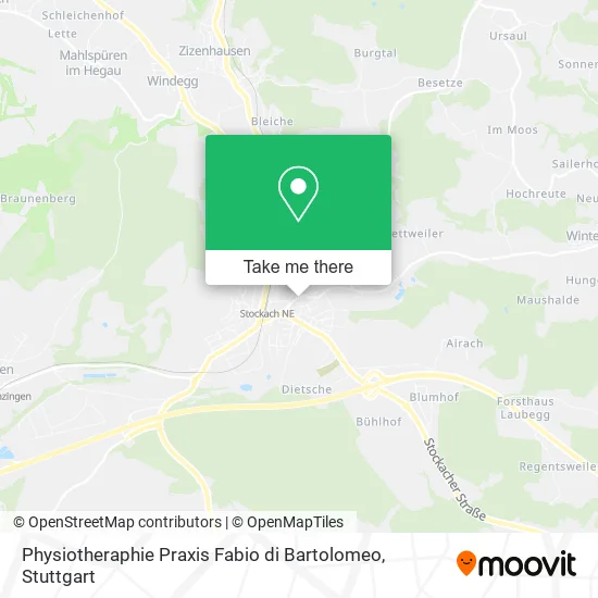 Карта Physiotheraphie Praxis Fabio di Bartolomeo