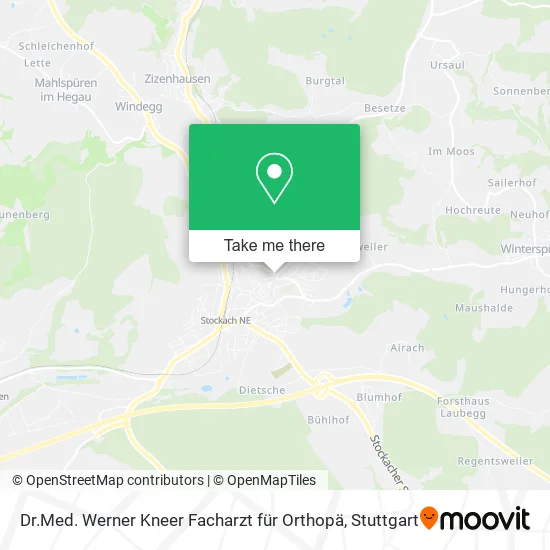 Карта Dr.Med. Werner Kneer Facharzt für Orthopä