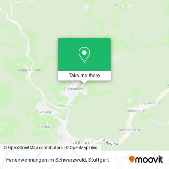 Ferienwohnungen im Schwarzwald map