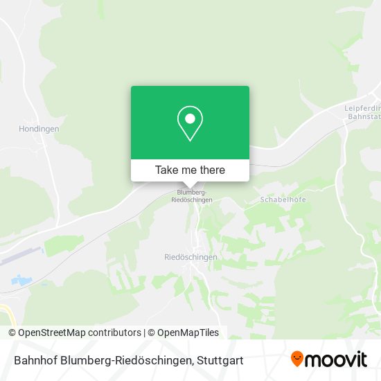Bahnhof Blumberg-Riedöschingen map