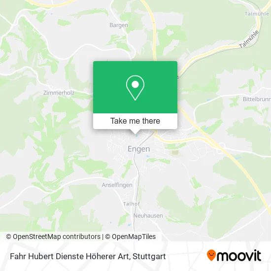 Карта Fahr Hubert Dienste Höherer Art