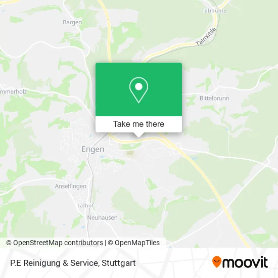 Карта P.E Reinigung & Service