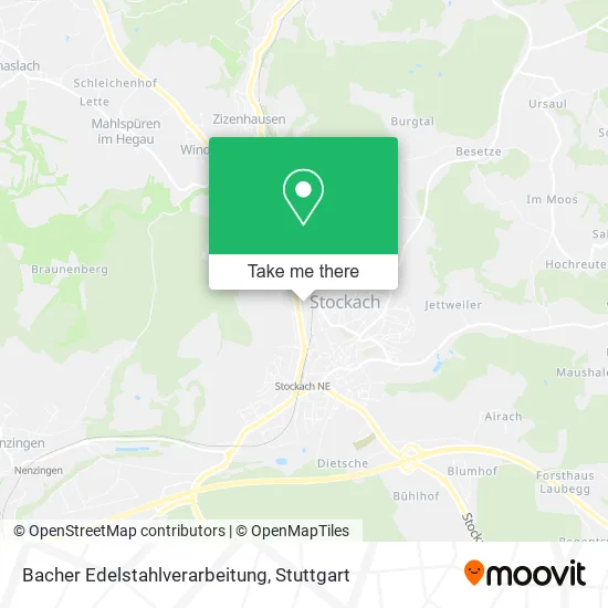 Карта Bacher Edelstahlverarbeitung