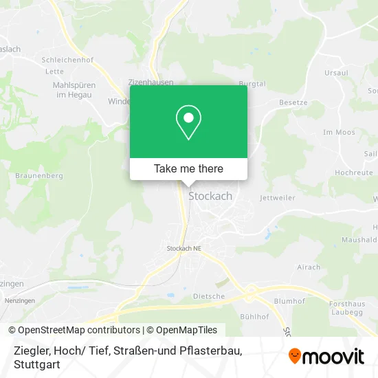 Карта Ziegler, Hoch/ Tief, Straßen-und Pflasterbau