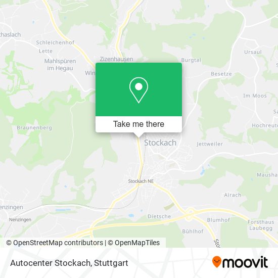 Autocenter Stockach map