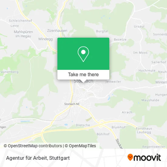 Карта Agentur für Arbeit