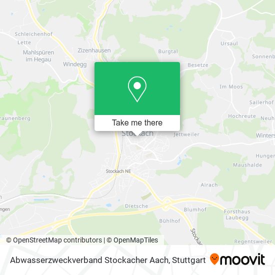 Карта Abwasserzweckverband Stockacher Aach