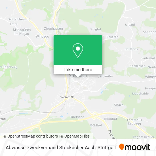 Карта Abwasserzweckverband Stockacher Aach