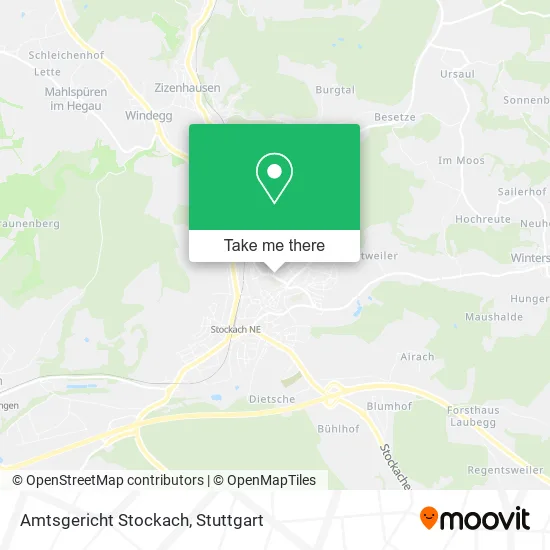 Карта Amtsgericht Stockach