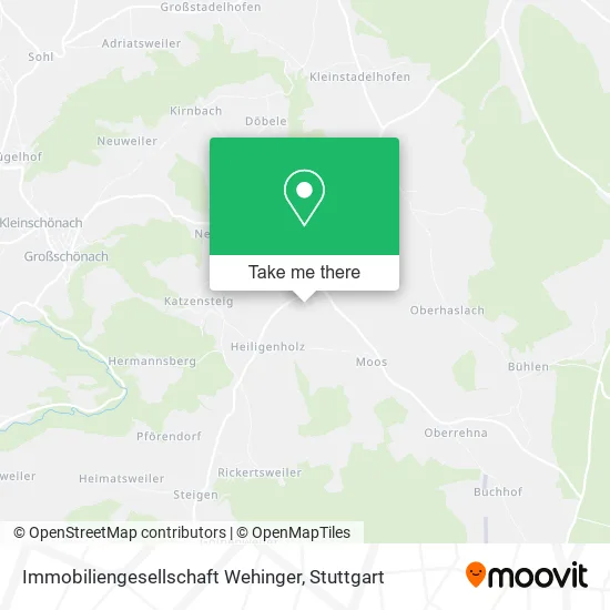 Карта Immobiliengesellschaft Wehinger