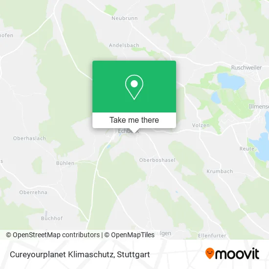 Карта Cureyourplanet Klimaschutz