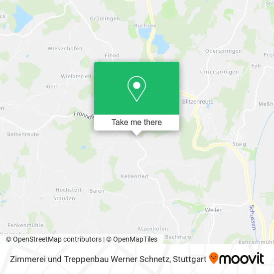 Карта Zimmerei und Treppenbau Werner Schnetz