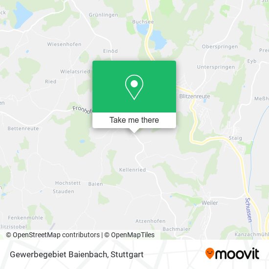 Gewerbegebiet Baienbach map