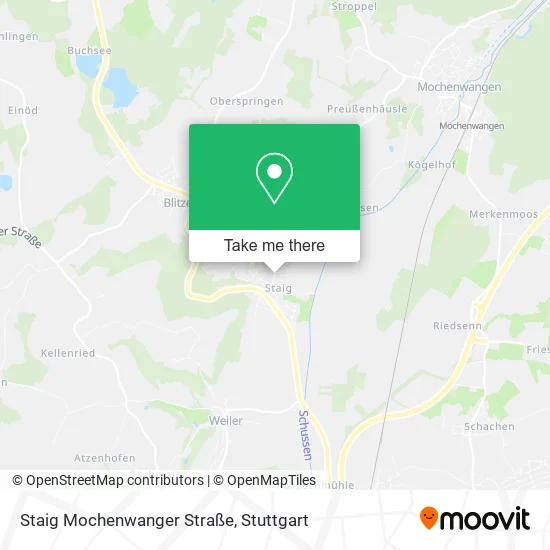 Карта Staig Mochenwanger Straße
