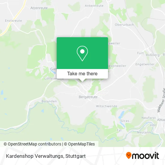 Карта Kardenshop Verwaltungs