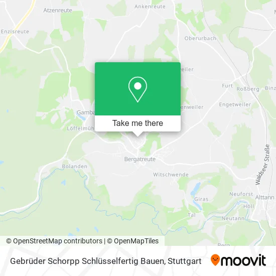 Карта Gebrüder Schorpp Schlüsselfertig Bauen
