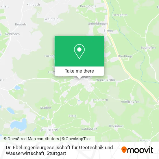 Карта Dr. Ebel Ingenieurgesellschaft für Geotechnik und Wasserwirtschaft
