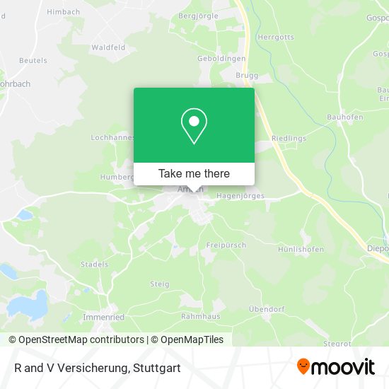 R and V Versicherung map