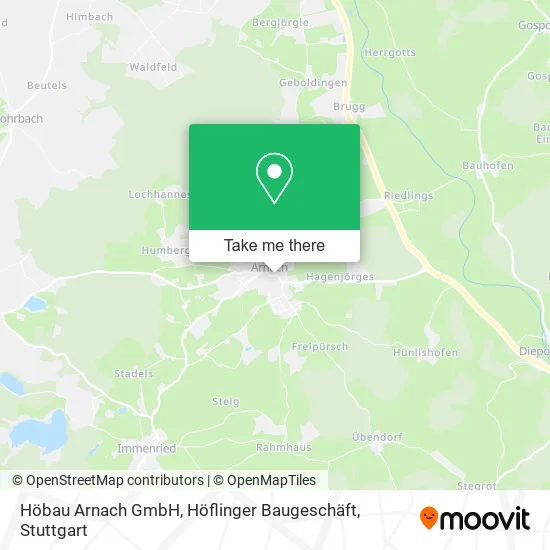 Карта Höbau Arnach GmbH, Höflinger Baugeschäft