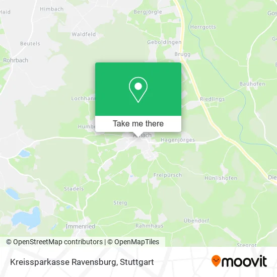 Карта Kreissparkasse Ravensburg