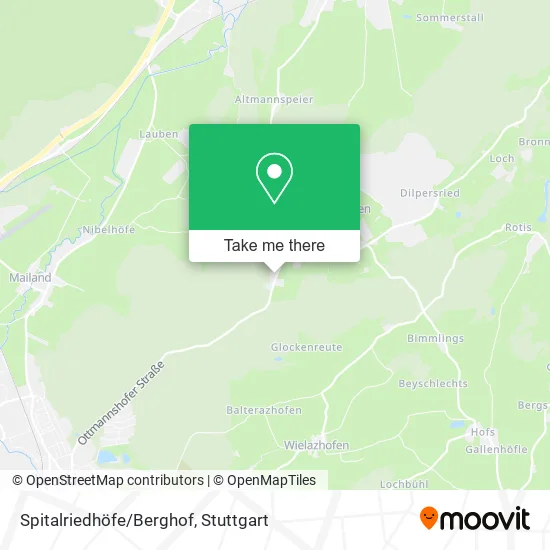 Карта Spitalriedhöfe/Berghof