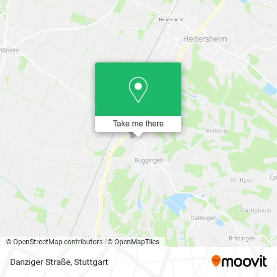 Карта Danziger Straße