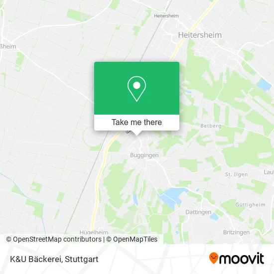 Карта K&U Bäckerei