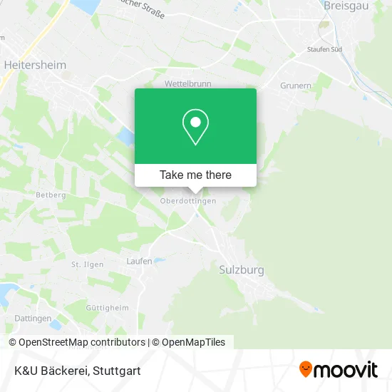 Карта K&U Bäckerei