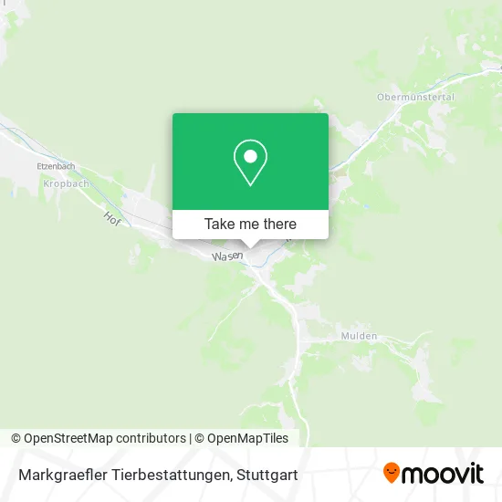 Карта Markgraefler Tierbestattungen