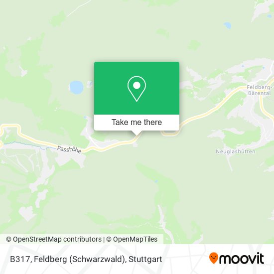B317, Feldberg (Schwarzwald) map