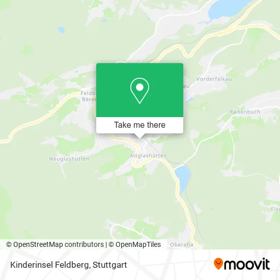 Карта Kinderinsel Feldberg