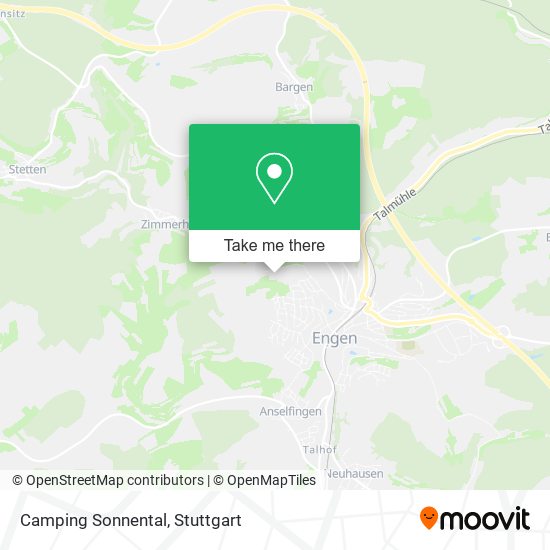 Camping Sonnental map