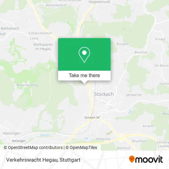 Карта Verkehrswacht Hegau