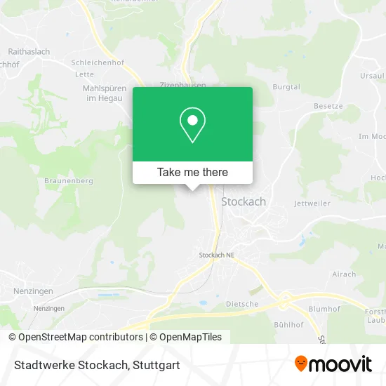 Карта Stadtwerke Stockach