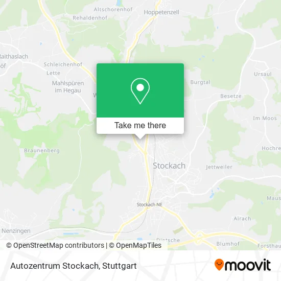 Карта Autozentrum Stockach