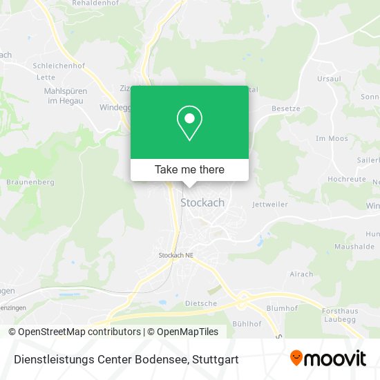 Dienstleistungs Center Bodensee map